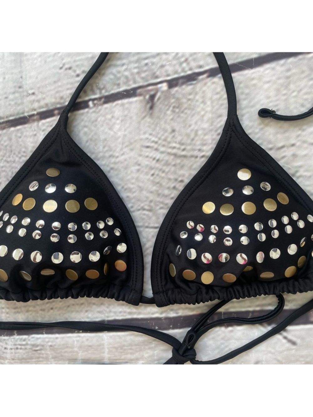 2 String Bikini Triangle Tops - Picture 4 of 11